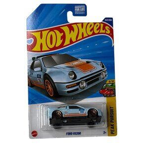 Hot Wheels Ford RS200 Gulf Blue • Peak Pursuit Series • 247/250 Collector Car